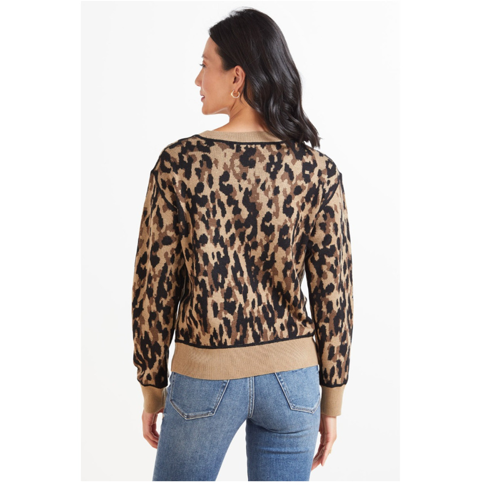 JOHN & JENN Evereve Wes Camo Pullover Sweater // XS - Picture 4 of 11